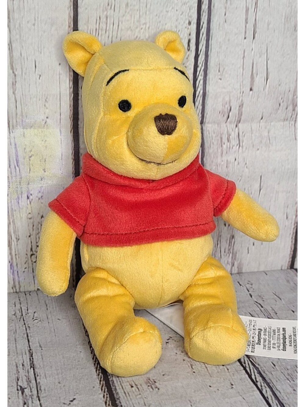 8” Disney Store Winnie The Pooh Plush  Stuffed Animal Beanbag Toy Silky
